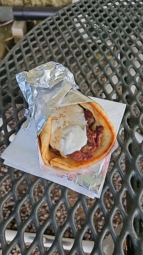 Plain Lamb Gyro with Tzatziki Sauce Only